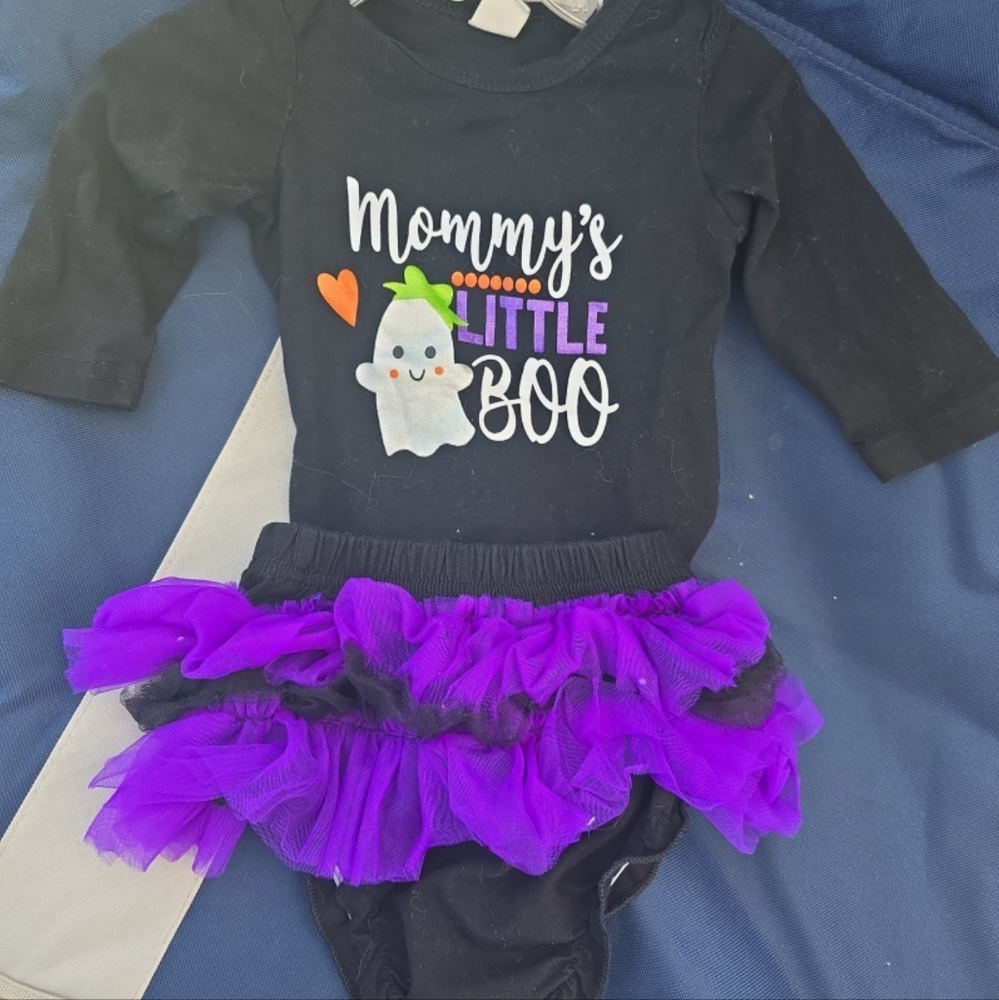Infant Halloween Onesie & Ruffle Bloomers